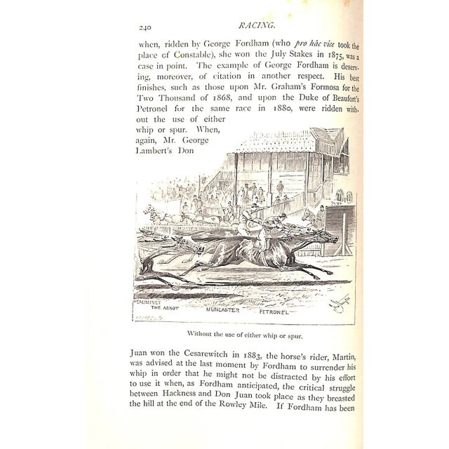"The Badminton Library: Racing and Steeple-Chasing" 1886 Earl of Suffolk and Berkshire, W. G. Craven, Arthur Coventry, and Alfred E. T. Watson For Sale - Image 10 of 10
