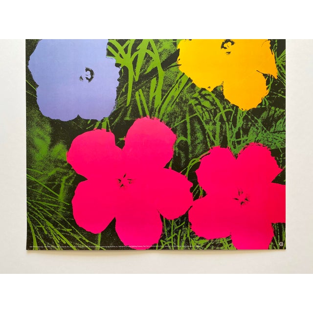 Andy Warhol Andy Warhol Foundation Vintage 1993 Offset Lithograph Print Pop Art Poster " Flowers " 1970 For Sale - Image 4 of 11