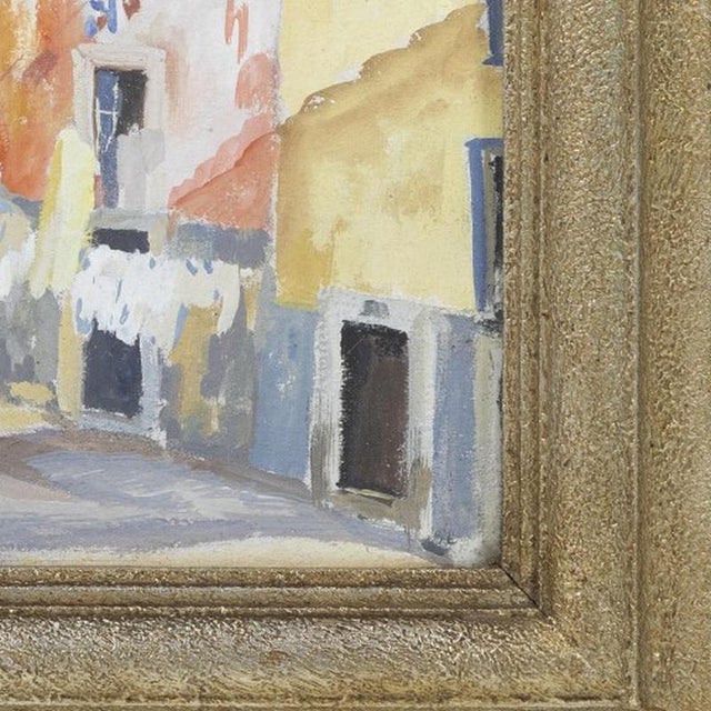 António Sampaio, Street, 1942, Watercolor For Sale - Image 5 of 6