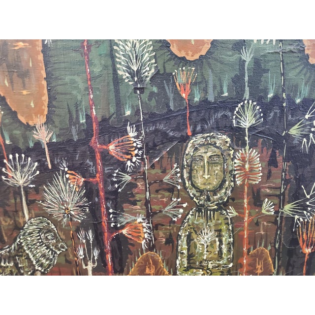 Abstract Expressionism 1960s Joan Brotat Painting For Sale - Image 3 of 12