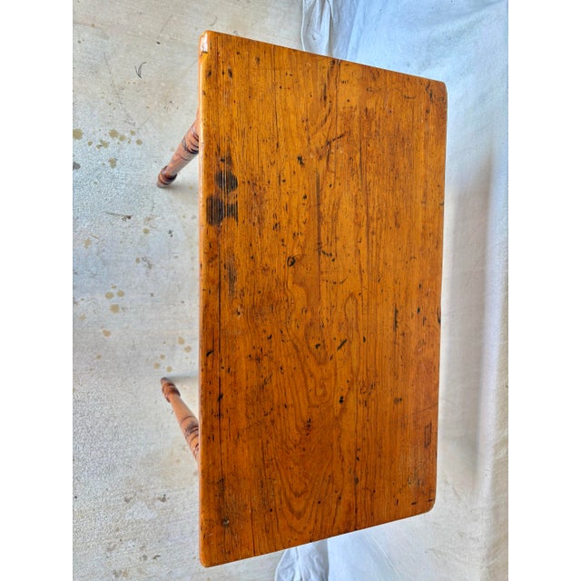 Early 19th Century 19th Century English Pine Federal Style Side Table For Sale - Image 5 of 12