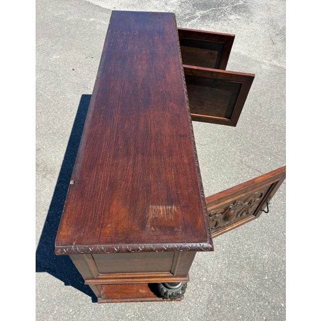 Antique Italian Renaissance Sideboard For Sale - Image 12 of 16