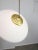 Mid-Century Italian Saucer Glass and Brass Pendant Lamp For Sale - Image 11 of 18