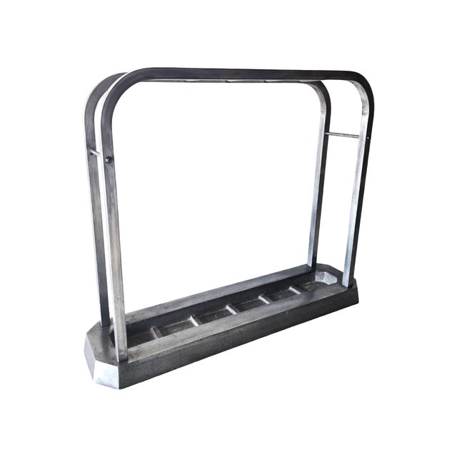 Art Deco Aluminium Umbrella Stand, 1920s For Sale - Image 6 of 6