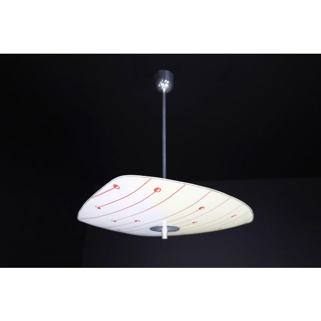 1960s Mid-Century Brussels World Expo 1958 Pendant Lamp in Glass For Sale - Image 5 of 10