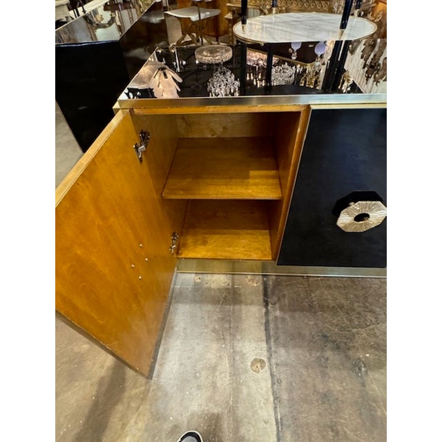 Murano Black Glass Buffet For Sale - Image 9 of 10