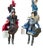 Lanzafame Company, Sicilian Puppet Couple Orlando and Angelica, 1985, Iron and Wood For Sale