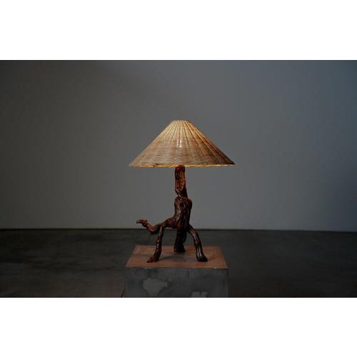 Grape Wood Table Lamp, France, 1960s For Sale - Image 5 of 10