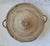 A large handwoven lidded basket with a greenish tint to the fiber. It measures 16 ½” diameter x 10” h x 6 ½” base. Lovely...