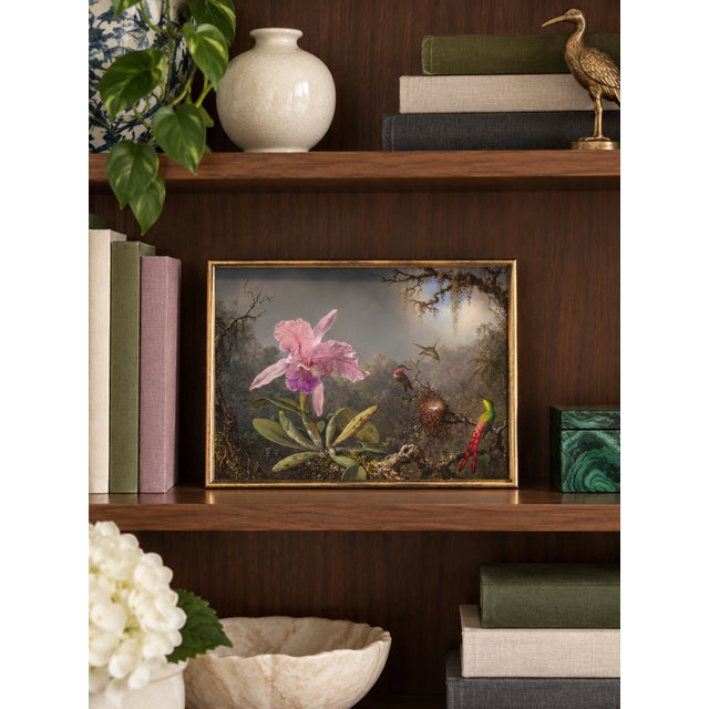 Not Yet Made - Made To Order 1871 Vintage Hummingbird and Orchid Tropical Art Print by Martin Johnson Heade - 12" X 8" For Sale - Image 5 of 8