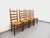 Tan Vintage Brutalist Dining Chairs in Wood and Straw by Charles Dudouyt, 1960s, Set of 4 For Sale - Image 8 of 15