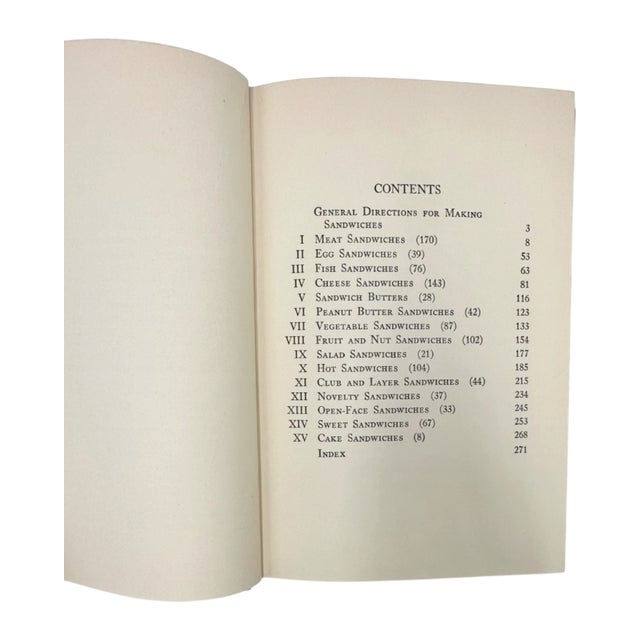 1930s 1001 Sandwiches by Florence A. Cowles 1936 Recipe Book For Sale - Image 5 of 13