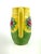 Yellow Vintage Japanese Majolica Style Strawberry Pitcher With Basketweave Base For Sale - Image 8 of 12