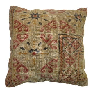 Turkish Worn Rug Pillow For Sale