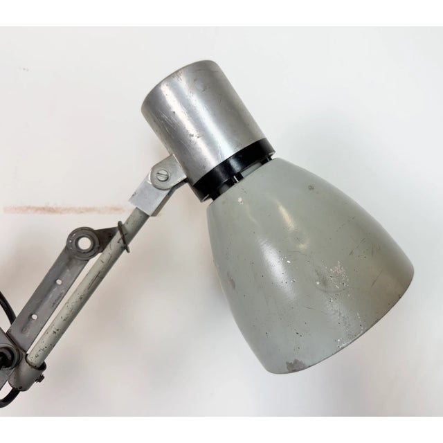 Industrial Grey Scissor Wall Lamp, 1960s For Sale - Image 14 of 18