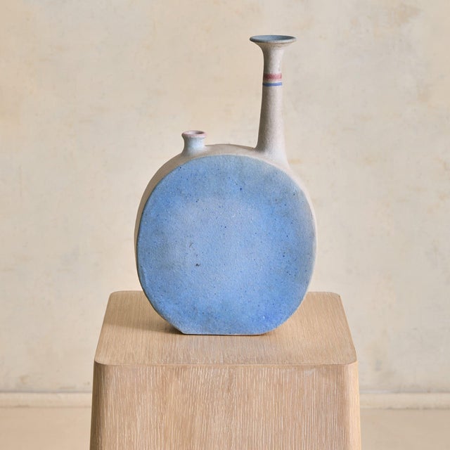 Italian Terracotta Two Openings Vase by Ivo De Santis for Gli Etruschi, 1960s For Sale In Chicago - Image 6 of 11