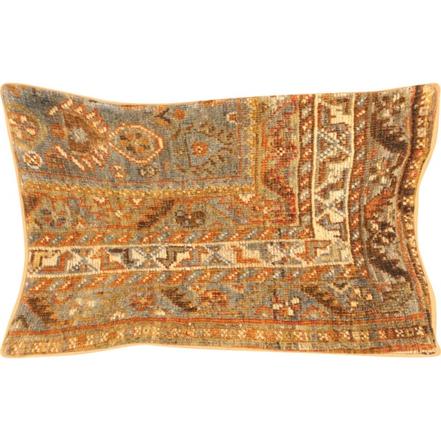 1920s Persian Shiraz Pillow. Hand woven in the Shiraz region of Southern Iran. Fiber fill. 523226
