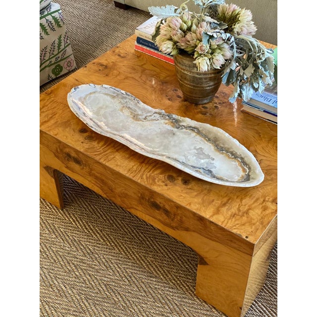 Contemporary Polished Onyx Tray Onyx For Sale - Image 3 of 4