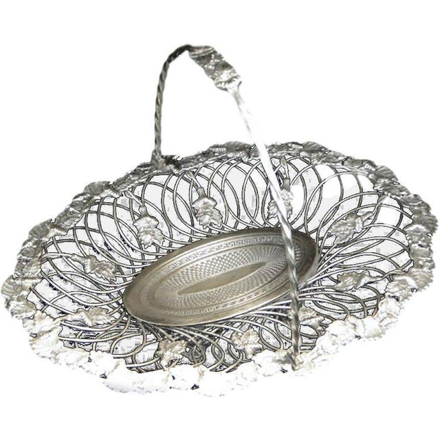 Art Nouveau Fruit Basket from Norblin & Co, Poland, 1900s For Sale - Image 15 of 15