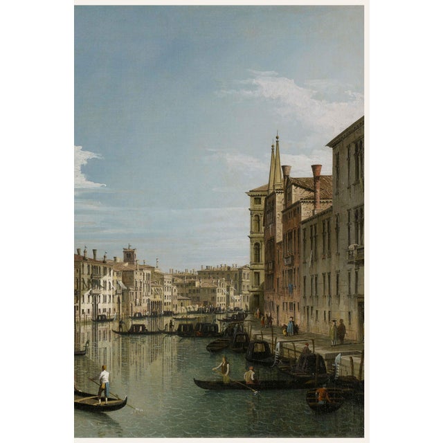 The Grand Canal in Venice by Canaletto, Vintage Art Print, 18" X 12" For Sale - Image 4 of 8