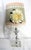 Vintage Glass Ball Lamp + Shabby Chic Shade For Sale - Image 12 of 15