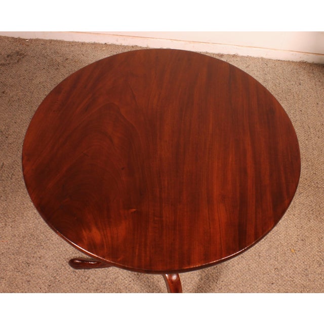 Wood Small Early 19th Century Mahogany Tea Table For Sale - Image 7 of 10