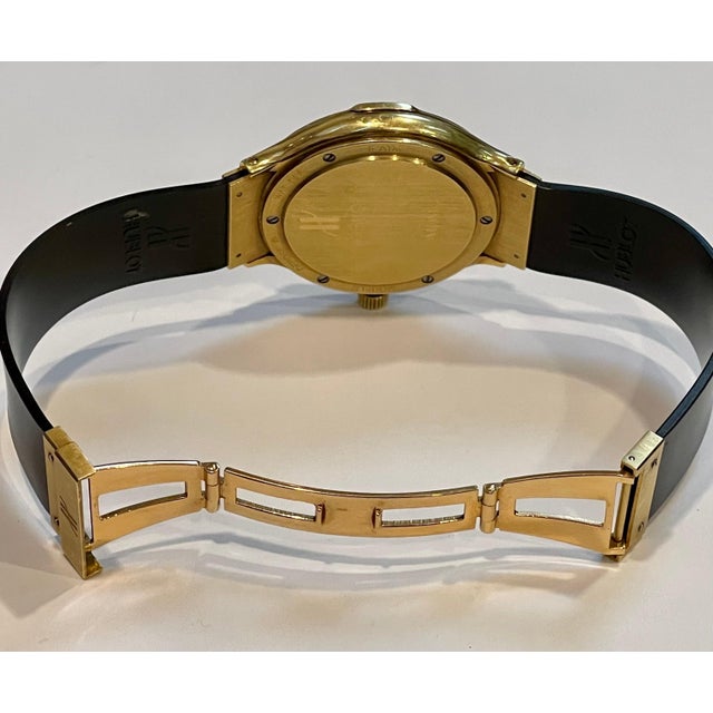 Hublot MDM 1581.3 18 Karat Yellow Gold Unisex Automatic Watch, White Dial For Sale - Image 13 of 18