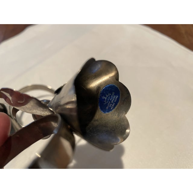 Vintage Silver Plated Christmas Angels Napkin Rings - Set of 4 For Sale In Philadelphia - Image 6 of 6