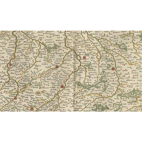 Antique Map of Champagne in France from Blaeu, 1642 For Sale - Image 9 of 11