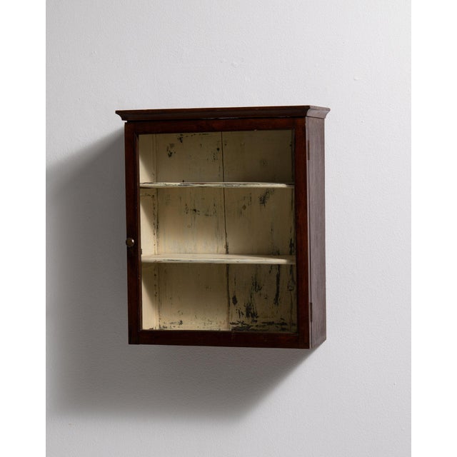 19th Century France Red Wood Display Cabinet For Sale - Image 10 of 11