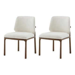 Art Deco Style Dining Side Chairs- a Pair For Sale
