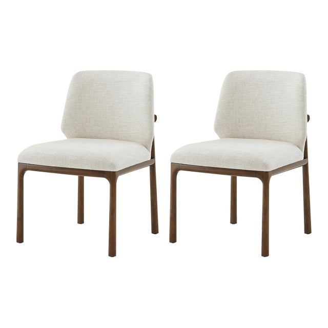 Art Deco Style Dining Side Chairs- a Pair For Sale