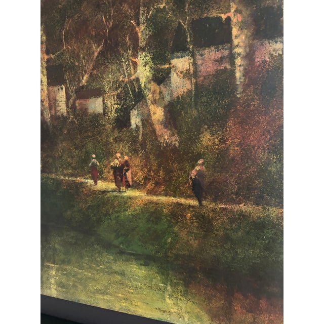 Late 20th Century Late 20th Century Donald Roy Purdy (1924–2016) Atmospheric Woodland Landscape With Figures, Oil on Board For Sale - Image 5 of 11