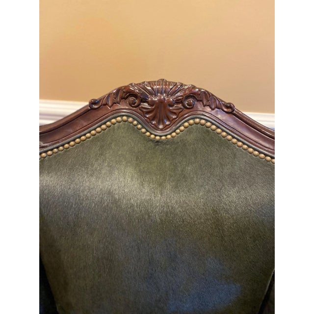 Hancock & Moore Hancock and Moore Wood Framed Upholstered Chairs With Nailheads - Set of 2 For Sale - Image 4 of 12