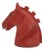 Chinese Cinnabar Lacquer Horse Head Carved Phoenix Bird Sculpture Box For Sale