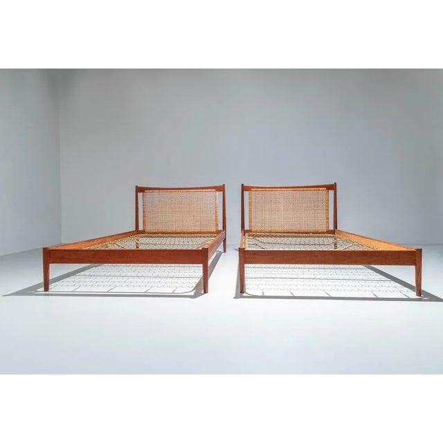 Set of Danish Beds by Børge Mogensen for Søborg Møbelfabrik, 1950s For Sale - Image 3 of 9