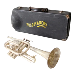 1940's Holton Collegiate Silver Plate Trumpet With Case