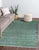Contemporary Green Solid Gabbeh Hand-Knotted Wool Rug 10x14 For Sale - Image 3 of 7