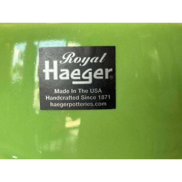 Royal Haeger Chartreuse Green Large Vase/ Ice Bucket C2004 For Sale - Image 10 of 13
