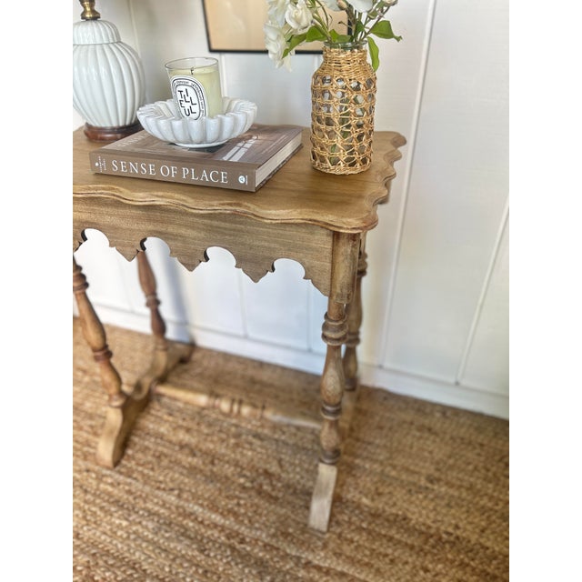 Late 1800's Scalloped Side Table For Sale - Image 11 of 12
