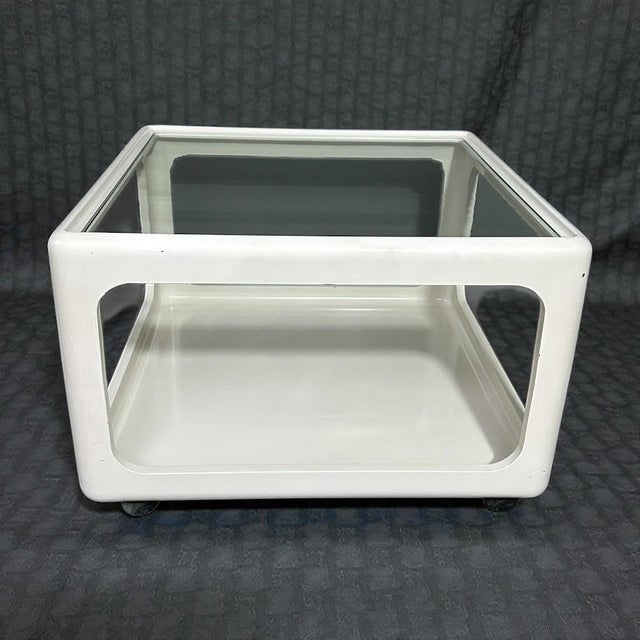 1960s Vintage Space Age Square Table by Peter Ghyczy, 1960s For Sale - Image 5 of 5