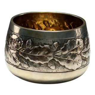 Vintage Bowl with Silver Decorations from Brandimarte's, Italy, 1970s-1980s For Sale