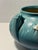 1939 Roseville Iris Blue Art Deco Pottery Matt Ceramic Vase # 357-4 For Sale In Los Angeles - Image 6 of 10