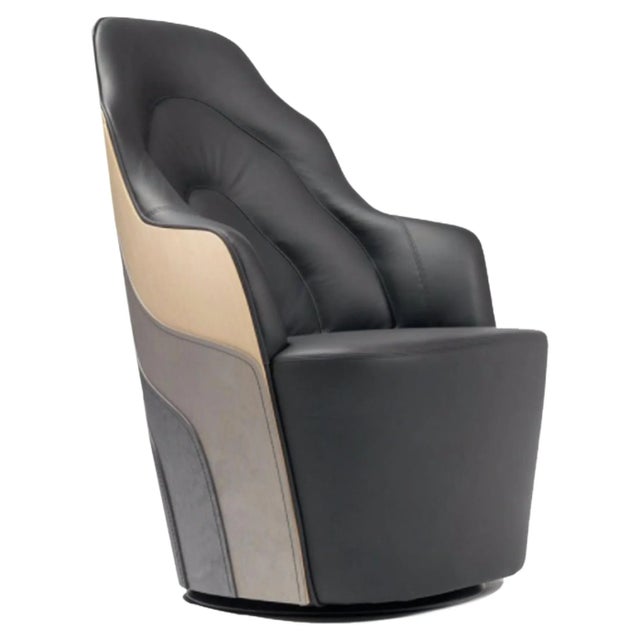 Color & Blanche Contemporary Leather Couture Armchair by Bd Barcelona For Sale - Image 10 of 10