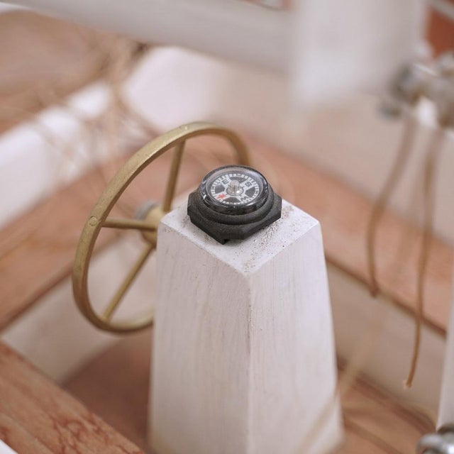 Large Sailboat Model, 1980s For Sale - Image 11 of 14