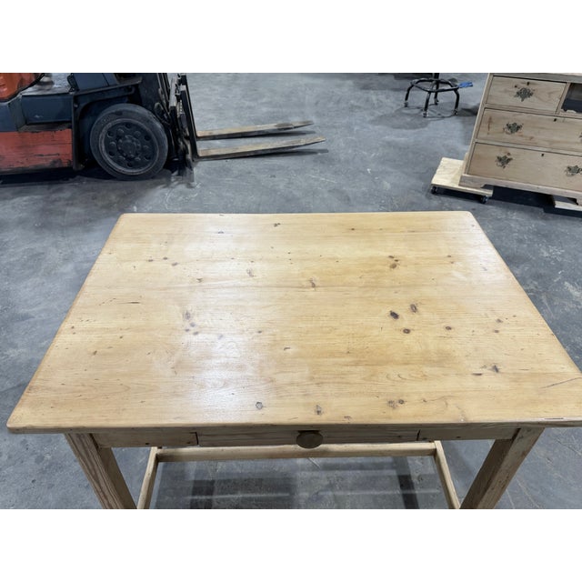 19th Century Pine Side Table Desk For Sale - Image 14 of 15