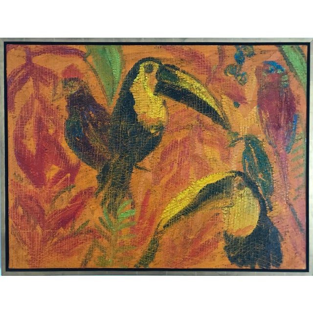 Painting of Toucans by Hunt Slonem For Sale In Jacksonville, FL - Image 6 of 6