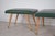 Elegant pair of Italian benches from the 1950s, characterized by clean lines and the modernist aesthetic typical of...