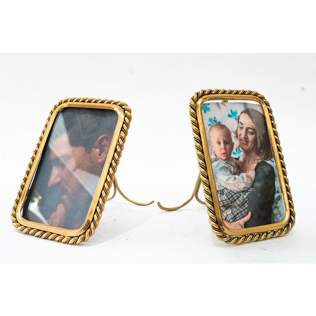 Art Deco Small Glass Picture Frames, 1920s, Set of 2 | Chairish