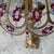 Early 20th Century Antique Gilt Brass and Glass Beaded Lamp For Sale - Image 5 of 12